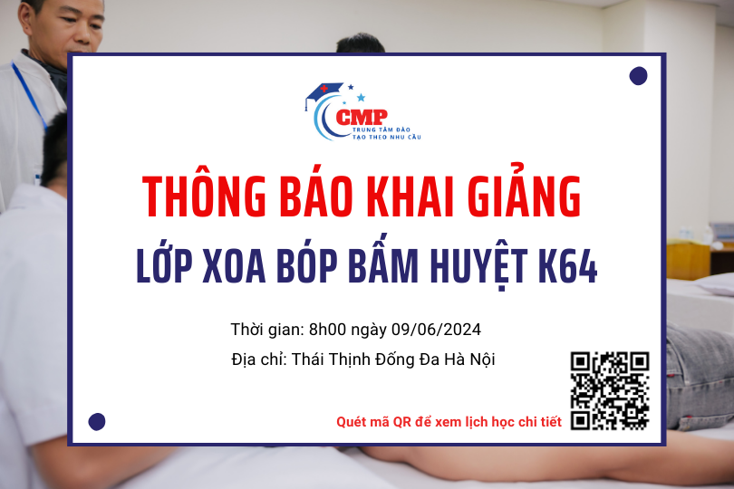 Khai giảng lớp Xoa bóp bấm huyệt K64