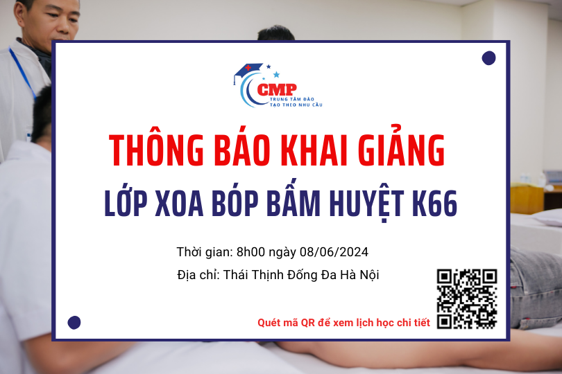 Khai giảng lớp Xoa bóp bấm huyệt K66